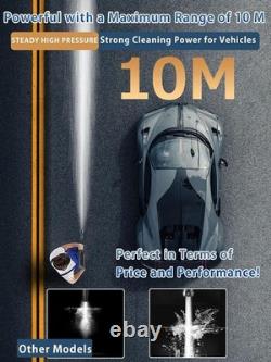 Laveuse à pression portable alimentée par batterie de 1200 PSI avec buse polyvalente 6-en-1