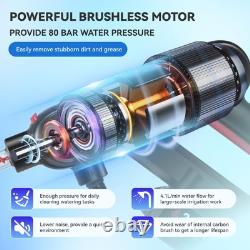 Laveuse à pression portable pour voiture 261 PSI sans fil électrique noire