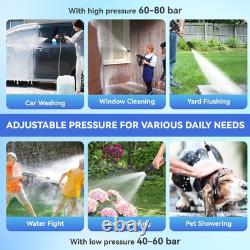 Laveuse à pression portable pour voiture 261 PSI sans fil électrique noire