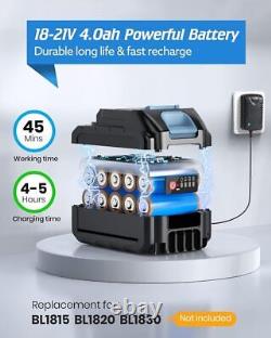 Laveuse à pression sans fil Aihand, 2x Batterie 4.0Ah 652PSI Nettoyeur de puissance portable