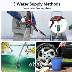 Laveuse à pression sans fil Avhrit 1100PSI BRUSHLESS pour patios/bateaux avec 2 batteries 4.0Ah