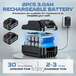 Laveuse à pression sans fil CQWLKEJ avec canon à mousse, 652PSI portable sans balais avec