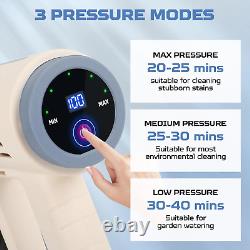 Laveuse à pression sans fil CQWLKEJ avec canon à mousse, 652PSI portable sans balais avec