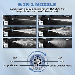 Laveuse à pression sans fil CQWLKEJ avec canon à mousse, 652PSI portable sans balais avec