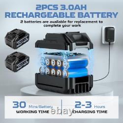 Laveuse à pression sans fil CQWLKEJ avec canon à mousse, 652 PSI sans balai blanc