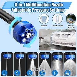 Laveuse à pression sans fil avec 2 batteries, puissance sans fil élevée de 96V 30Bar/434PSI