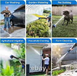 Laveuse à pression sans fil avec 2 batteries, puissance sans fil élevée de 96V 30Bar/434PSI