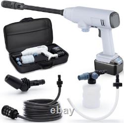 Laveuse haute pression 21V & Nettoyeur portable sans fil 30Bar 435 PSI Jet électrique