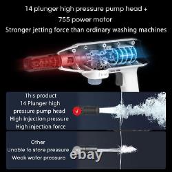 Laveuse haute pression 21V & Nettoyeur portable sans fil 30Bar 435 PSI Jet électrique