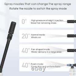 Laveuse haute pression 21V & Nettoyeur portable sans fil 30Bar 435 PSI Jet électrique