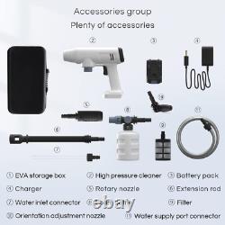 Laveuse haute pression 21V & Nettoyeur portable sans fil 30Bar 435 PSI Jet électrique