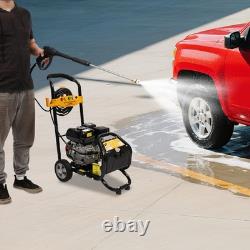 Laveuse haute pression à essence 420cc avec moteur de 7,5 HP, outil nettoyeur à jet haute puissance pour le jardin.