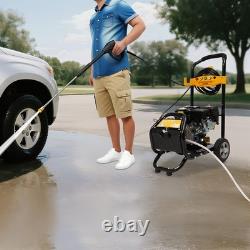 Laveuse haute pression à essence 420cc avec moteur de 7,5 HP, outil nettoyeur à jet haute puissance pour le jardin.