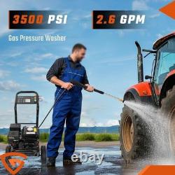 Laveuse haute pression à essence GEARZAAR 240BAR 3500PSI Jet Wash Haute puissance Jet 5 buses