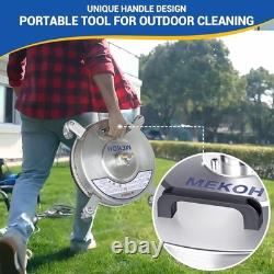 MEKOH 14 Nettoyeur Haute Pression Nettoyeur de Surface 4500PSI 4 Roues Acier Inoxydable Puissant