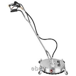 Machine À Laver À Pression 18'' Patio 4000psi Nettoyeur À Surface Plane Rotative 3/8 Qc