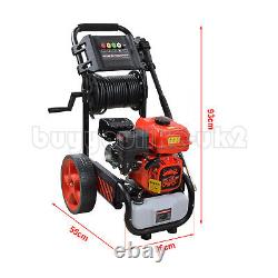 Nettoyeur Haute Pression à Essence 20M de Tuyau 2465PSI Laveur de Voiture Ensemble Complet