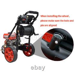 Nettoyeur Haute Pression à Essence 20M de Tuyau 2465PSI Laveur de Voiture Ensemble Complet