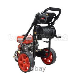 Nettoyeur Haute Pression à Essence 20M de Tuyau 2465PSI Laveur de Voiture Ensemble Complet