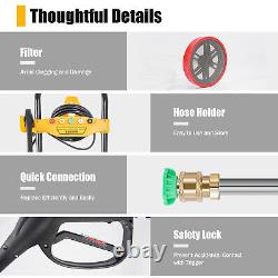 Nettoyeur Haute Pression à Essence de 420cc pour Jardin, Moteur de 7,5CV, Outil de Nettoyage à Jet Puissant