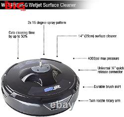 Nettoyeur de surface Premium 14 pour laveuse à pression, 4000Psi, 2X15 degrés Spr