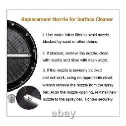 Nettoyeur de surface de 15 pouces pour le nettoyage de béton de l'allée 3600PSI Accessoires pour nettoyeur haute pression