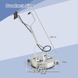 Nettoyeur de surface en acier inoxydable avec roulettes, nettoyeur haute pression de 4000 PSI