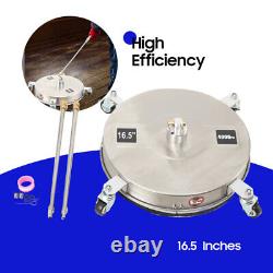 Nettoyeur de surface en acier inoxydable de 16,5 pouces et 4000 PSI pour laveuse à pression