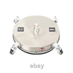 Nettoyeur de surface en acier inoxydable pour nettoyeur haute pression 4000 PSI 16,5 pouces