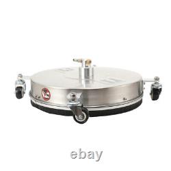 Nettoyeur de surface en acier inoxydable pour nettoyeur haute pression 4000 PSI 16,5 pouces