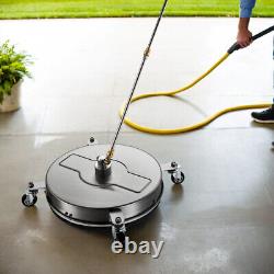 Nettoyeur de surface en acier inoxydable pour nettoyeur haute pression de 16,5 pouces et 4000 PSI