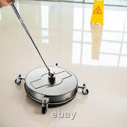 Nettoyeur de surface en acier inoxydable pour nettoyeur haute pression de 16,5 pouces et 4000 PSI