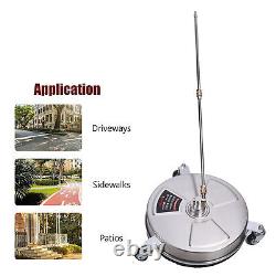 Nettoyeur de surface pour laveuse à pression de 15 pouces 4000 PSI avec attache de laveuse à pression de 1/4 pouce