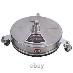 Nettoyeur de surface pour laveuse à pression de 15 pouces 4000 PSI avec attachement pour laveuse à pression de 1/4 pouce.