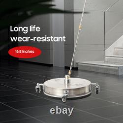 Nettoyeur de surface pour nettoyeur haute pression de 16,5 pouces, accessoire de patio, 4000 PSI