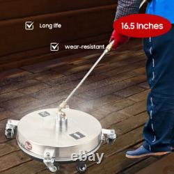 Nettoyeur de surface pour nettoyeur haute pression de 16,5 pouces, accessoire de patio, 4000 PSI