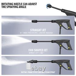 Nettoyeur haute pression 5000W Mini nettoyeur haute pression pour patios et nettoyage de voiture Kit maison