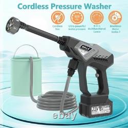 Nettoyeur haute pression 6-en-1 à batterie 728 PSI pour voitures, sols et jardins