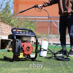 Nettoyeur haute pression à essence 110Bar Outil de jardin puissant Nettoyeur à jet 3.0HP 1595Psi