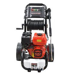 Nettoyeur haute pression à essence 2465PSI 170BAR, nettoyeur de voiture et de patio, tuyau de 20m