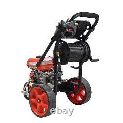 Nettoyeur haute pression à essence 2465PSI 170BAR, nettoyeur de voiture et de patio, tuyau de 20m
