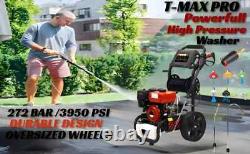 Nettoyeur haute pression à essence 3950psi POWER T-MAX PRO 20 MÈTRES DE TUYAUX