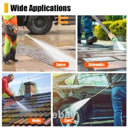 Nettoyeur haute pression à essence 420cc avec moteur de 75CV, outil de nettoyage à jets haute puissance pour jardin