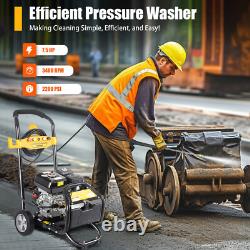 Nettoyeur haute pression à essence 420cc pour jardin moteur 7,5HP outil de nettoyage haute puissance