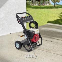 Nettoyeur haute pression à essence 7,5 CV 4 temps, tuyau haute pression de 8 m NL150, 2200 PSI, 2,3 GPM