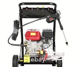 Nettoyeur haute pression à essence 7 ch, laveur à jet haute puissance, 5 buses, nettoyeur de voiture moteur
