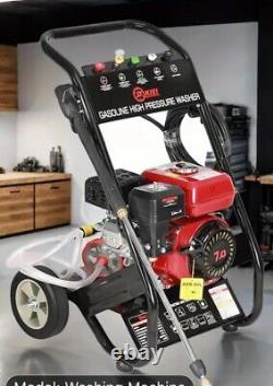 Nettoyeur haute pression à essence 7 ch, laveur à jet haute puissance, 5 buses, nettoyeur de voiture moteur