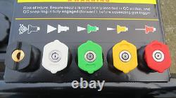 Nettoyeur haute pression à essence Kiam KM2800P 6,5 HP 2800 PSI avec buse turbo