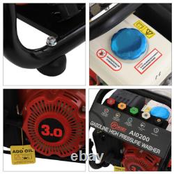 Nettoyeur haute pression à essence de jardin 3,0 CV moteur puissant 110 BAR