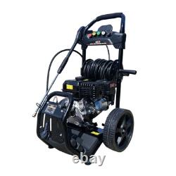Nettoyeur haute pression à essence puissant 275 Bar 3950 Psi avec lance de nettoyage de patio et tuyau de 20 m